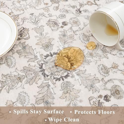 Washable 4x6 Kitchen Rug Non-Slip – Soft Stain-Resistant Low-Pile Indoor Floor - Image 6