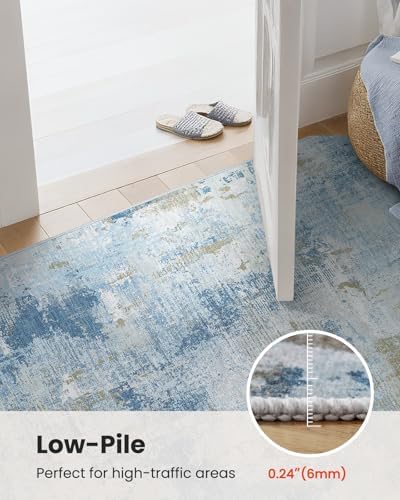 Amada Washable 9'x12' Abstract Area Rug - Image 6
