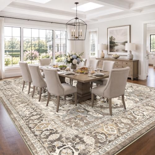 12x15 Area Rug for Living Room: Large Washable Boho Area Rugs for Bedroom - Image 4