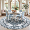 RELEANY Washable Area Rug, Round 7ft by RELEANY