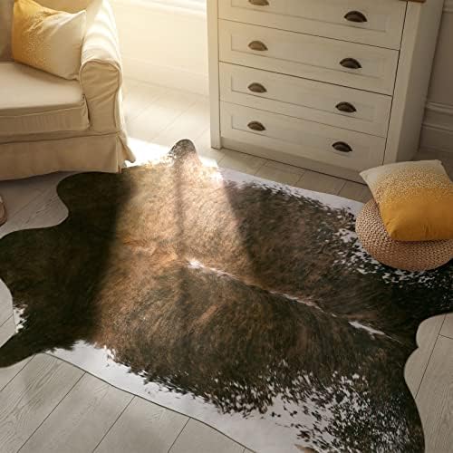 BENRON Faux Cowhide Rug, Cow Print Rug - Image 3