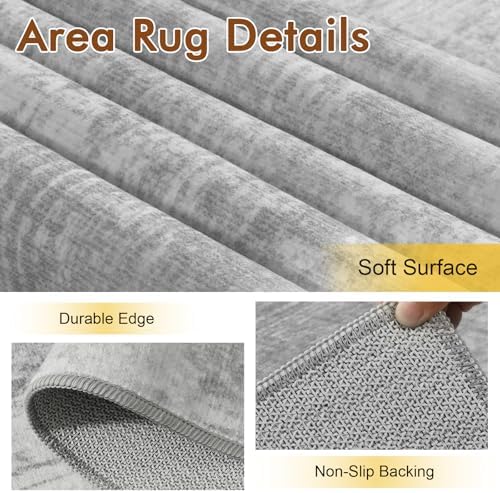 6x9 Ft Abstract Washable Area Rugs - Image 6