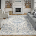 7x10 Blue Neutral Area Rug by WondRg