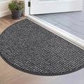 BEQHAUSE Dirt Trapper Door Mat 17" x 30" Half Circle Non Slip by BEQHAUSE