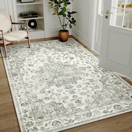 5x7 Green Neutral Area Rug - Image 2