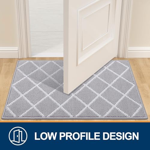 Finchitty Indoor Door Mat, Dirt Resistant Doormat, Light Grey - Image 4