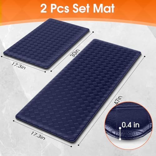 TranquilRelax 2-Piece Kitchen Mats, Cushioned Non-Slip Floor Mats - Image 2