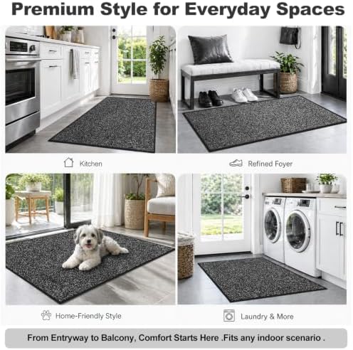 Mibao Super Absorbent Front Door Mat, Non-Slip Washable Indoor Doormats - Image 6
