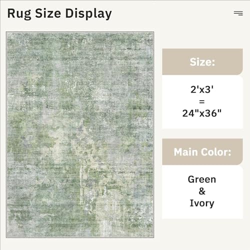 Soalmost 2x3 Abstract Washable Rugs - Image 5