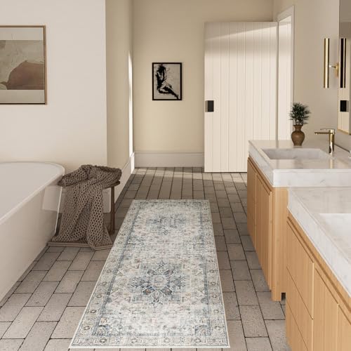 Machine Washable Kitchen Runner Rugs: 2'x10' Hallway Runner Rug Non Slip Low - Image 6