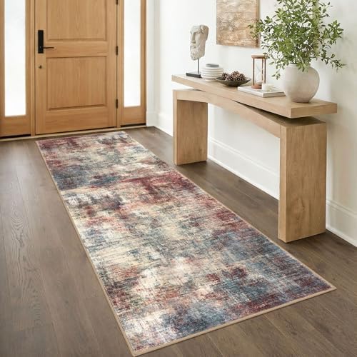 IOHOUZE Abstract Runner Rug 3x8 Ft Washable Runners by iOhouze