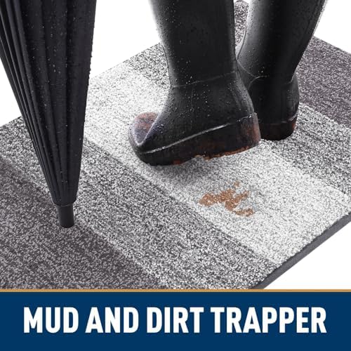 Smiry Dog Door Mat for Muddy Paws, Absorbs Moisture and Dirt, 40x32 Inches - Image 2
