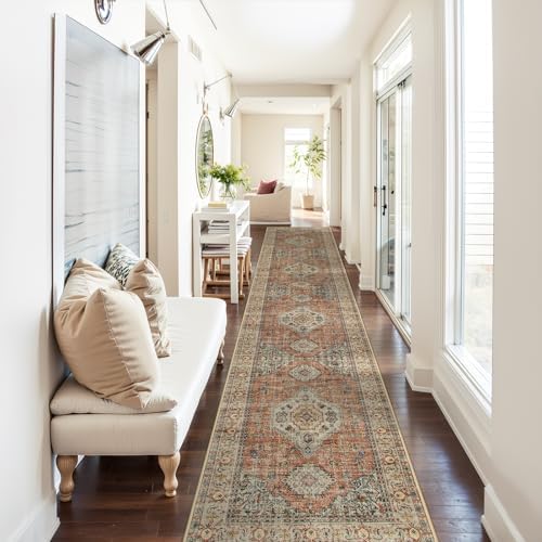 Lahome Oriental Runners for Hallways, 2.5x12 Washable Kitchen Runner by Lahome