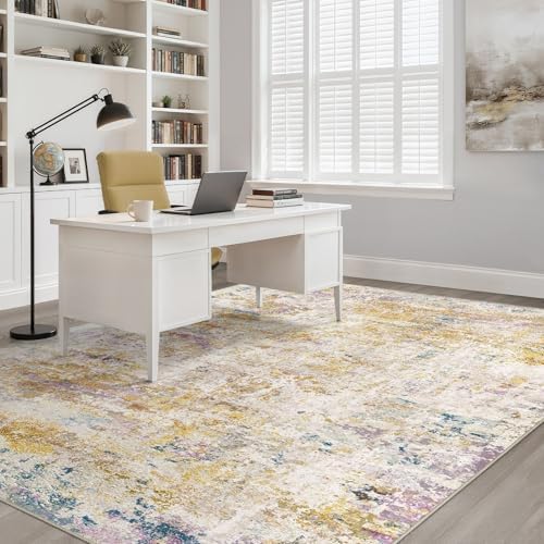 LOONGRUG 6x9 Area Rug Washable Neutral Modern Rug - Image 7