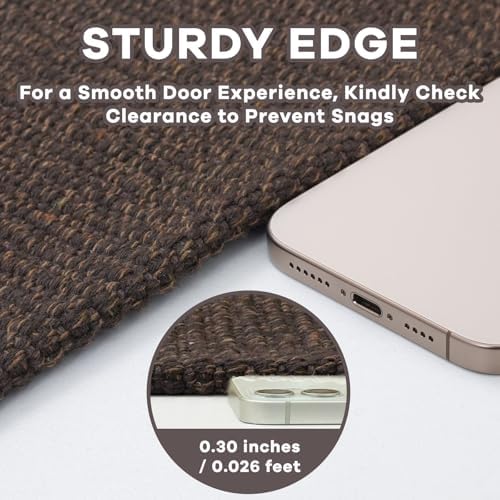 EARTHALL Washable Entryway Rug, Non Slip Doormat, 2x3 Ft - Image 2