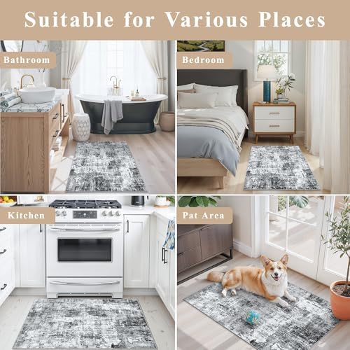 2x3 Washable Non-Slip Area Rug - Image 3