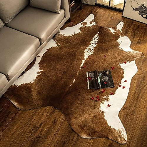 BENRON Faux Cowhide Rug, Cow Print Rug - Image 6