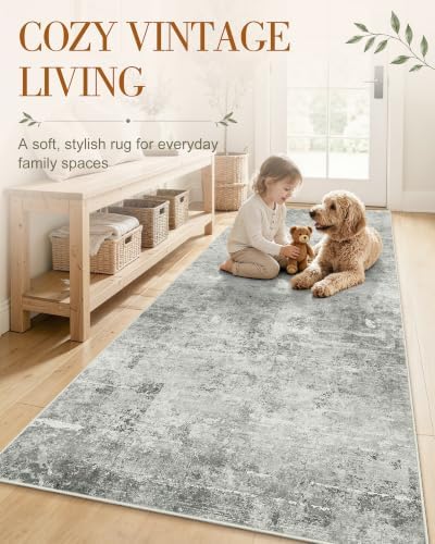 OLANLY 2x4 Washable Accent Rug Non Slip Carpet - Image 3