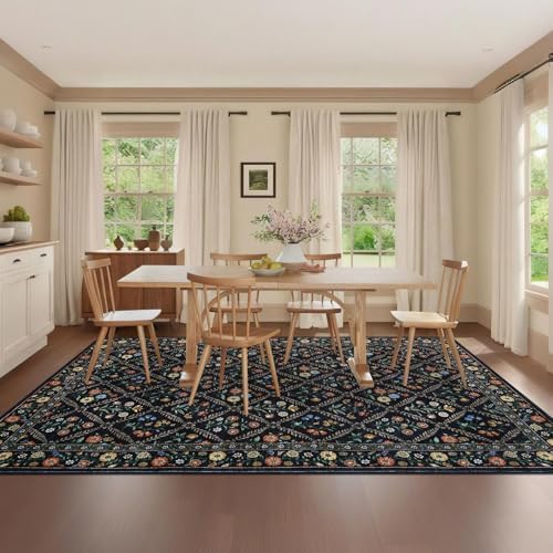 GarveeHome Floral 9x12 Area Rugs - Image 2
