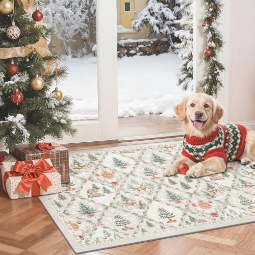 Madane Christmas Area Rug 2x3 by Madane
