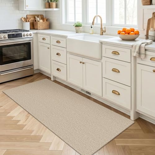 EARTHALL Washable Runner Rug, Non Slip Backdoor Rug, 2x4 Ft, Sand/Beige - Image 6