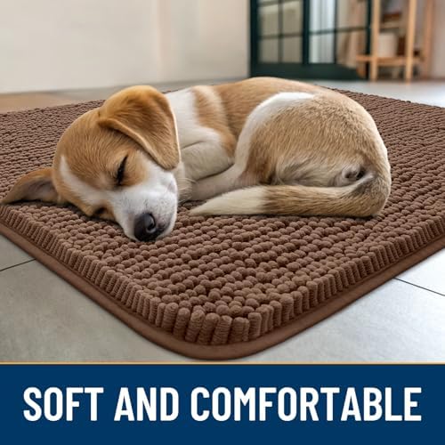 Smiry Dog Door Mat for Muddy Paws 54x24, Absorbs Moisture and Dirt Doormat - Image 2
