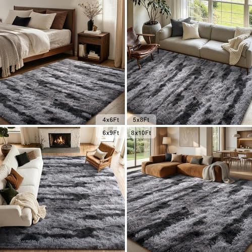 FinRèc Home 6x9 Non-Slip Fluffy Area Rugs - Image 7