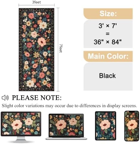 DUKINO 3x7 Kitchen Runner Rug, Washable Rug - Image 2