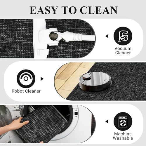 Garvee Textured Solid Color Washable Rugs 2x6 Kitchen Runner Rug - Image 5