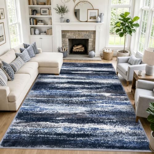 Lansny Modern Abstract 9x12 Area Rugs by lansny