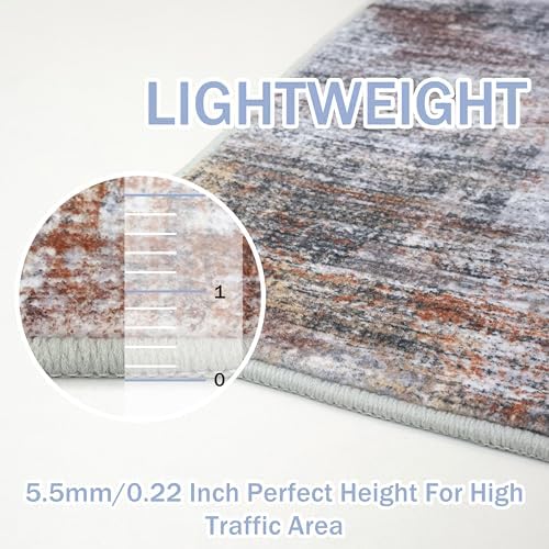 IOHOUZE Abstract Runner Rug 3x16 Ft Washable Runners - Image 6