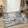 2x3 Entryway Rug Small Modern Abstract Door Mat by LatteFog