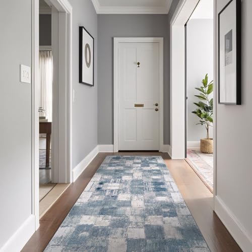 Modern Abstract Runner Rug 2x7 Luxury Ultra Soft Vintage Indoor Area Rugs - Image 4