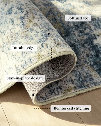 Washable Area Rug Living Room Rugs-5x7 Large Soft Non-Slip Carpet - Image 6