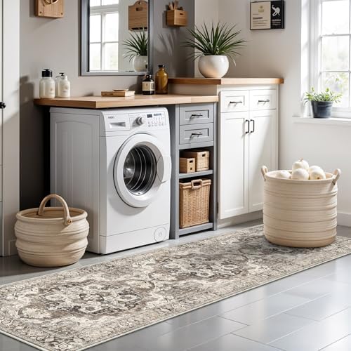 Washable 2x8 Hallway Runner Rug: Soft Kitchen Rug Non Slip Floor Runner - Image 3