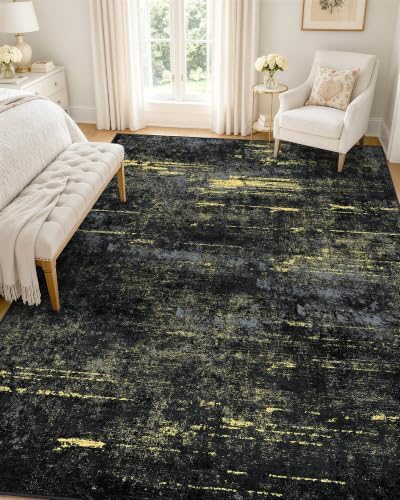 OLANLY 5x8 Washable Area Rug, Soft Non Slip Carpet by OLANLY