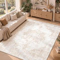 Area Rug 6x9 Vintage Rugs: Washable Living Room Rug Retro Medallion Distressed by MXSANYOORUG