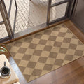 Lahome Checkered Easy Jute Front Door Mat, 2x3 Entryway Outdoor Rug by Lahome