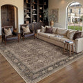 HUGEAR Brown Washable 6x9 Area Rugs by HUGEAR