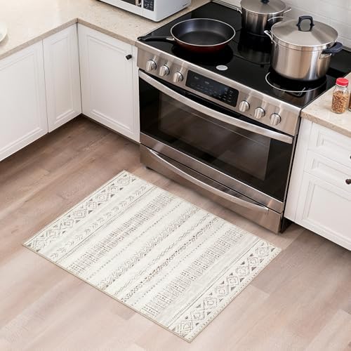 cotiled Washable 2x3 Entryway Rugs: Boho Moroccan Soft Small Rug - Image 4