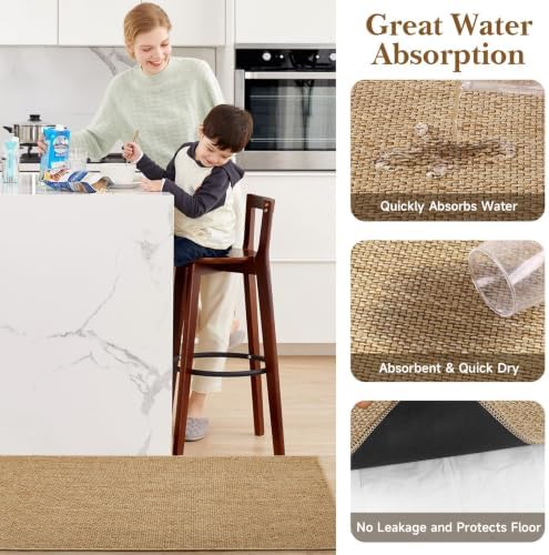 Kitchen Rugs Set of 2, Washable Floor Mats - Image 3