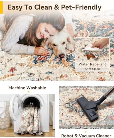 RELEANY Washable Area Rug - Image 5