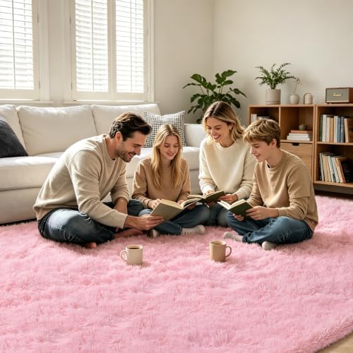 Shag Area Rugs for Bedroom Living Room, 4X6 Ultra Soft Fluffy Area Rugs for Dorm - Image 3