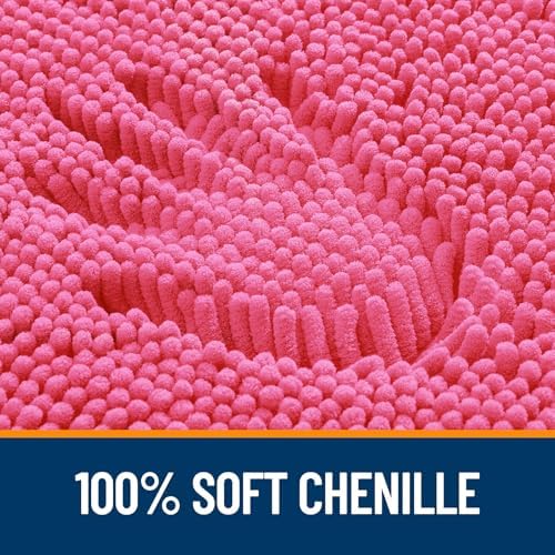 OLANLY Toilet Rugs U-Shaped 24x20, Soft Absorbent Chenille Contour Rugs - Image 3