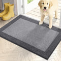PURRUGS Dirt Trapping Indoor Door Mat, Light Grey & Grey by PURRUGS