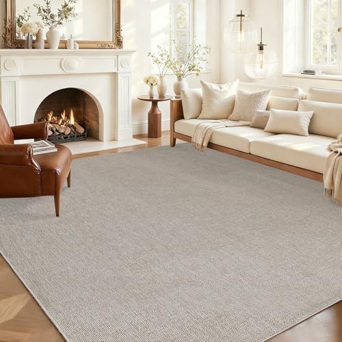 Garvee Modern Solid Washable Rug 8x10 Area Rugs by Garvee