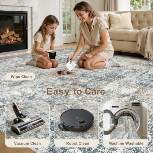 kakania Washable 10x14 Area Rug - Image 4