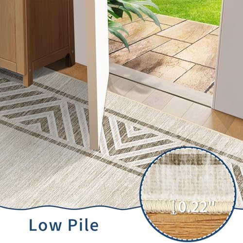 GarveeHome Large Dining Room Rug 10x13 Washable Bordered Carpet - Image 5