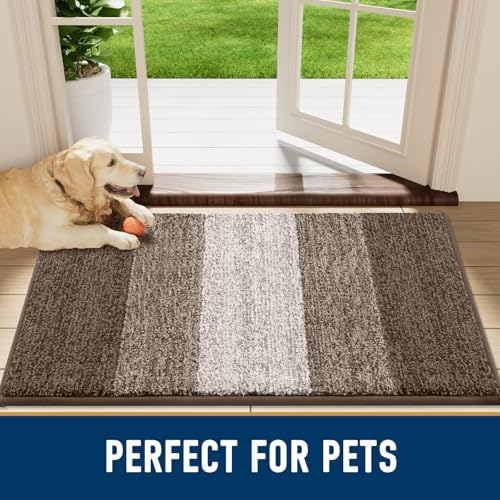 Smiry Dog Door Mat for Muddy Paws, Absorbs Moisture and Dirt, 30x20 Inches - Image 7