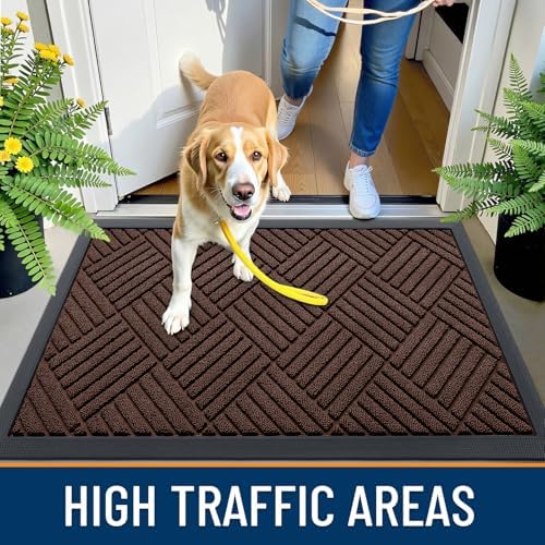 OLANLY Front Door Mat Outside Entrance 35x23, Waterproof Heavy-Duty Doormat - Image 6